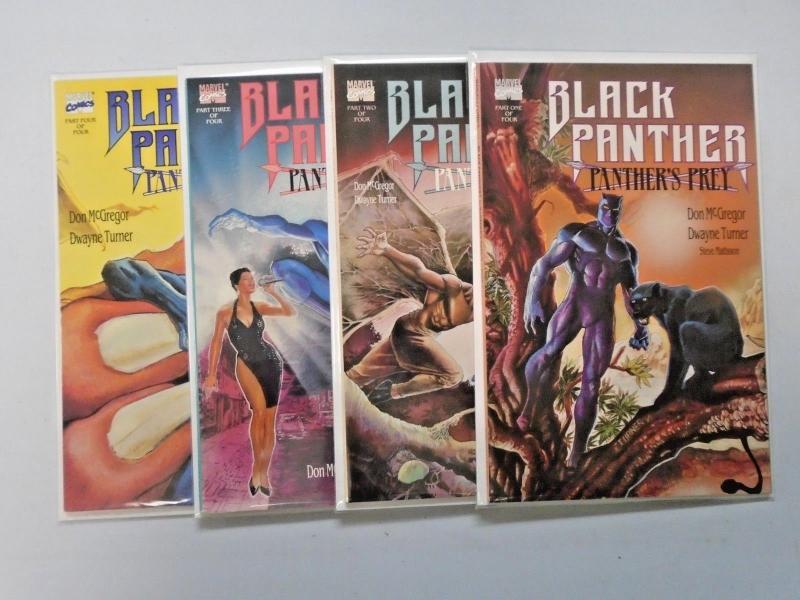 Black Panther Panther's Prey (4 books) set #1 to #4 8.0 VF 1991