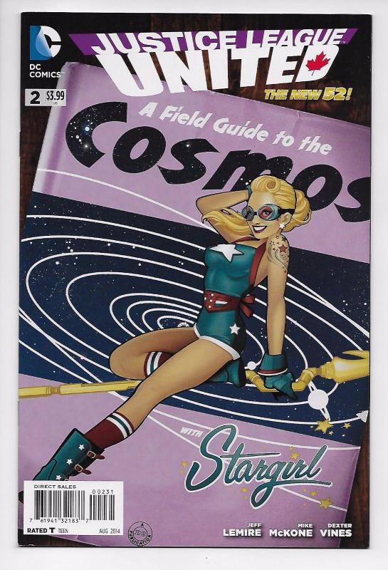 New 52 Justice League United #2 - Stargirl Bombshells Variant (DC, 2014) - VF