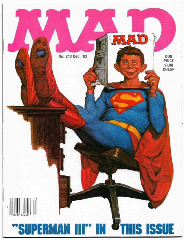 MAD Magazine #226 & 243 (1981/83) 8.0 VF  SUPERMAN MOVIES II & III skewered!