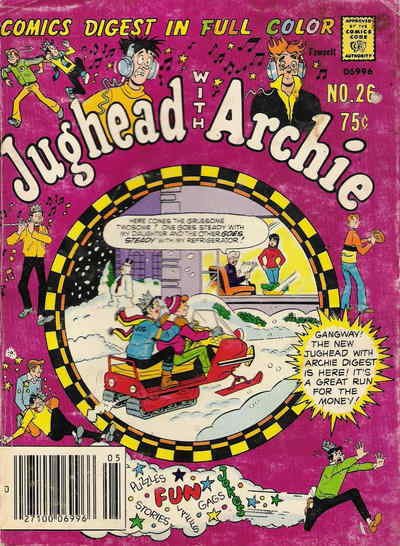 Jughead with Archie Digest Magazine #26 FN ; Archie | April 1978 Snowmobile