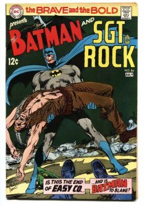 Brave And The Bold  #84 1969- Batman- Sgt. Rock - Neal Adams FN