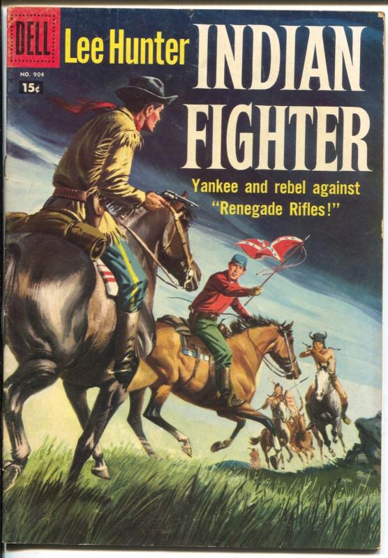 Lee Hunter Indian Fighter-Four Color Comics #904 1958-Dell-FN
