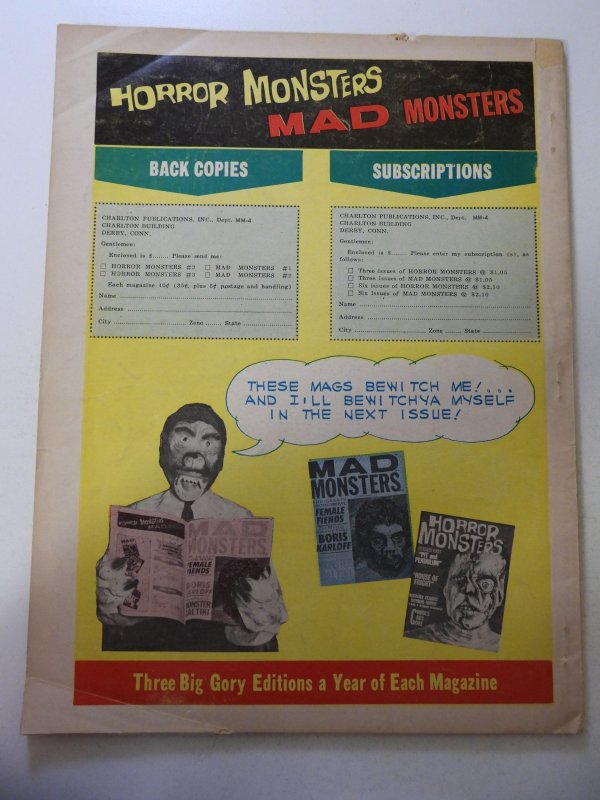 Mad Monsters #4 GD+ Condition