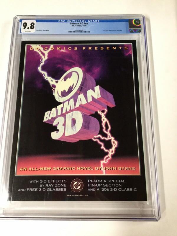 Batman 3-D 3D Cgc 9.8 White Pages John Byrne Dc Graphic Novel 