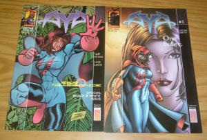 Aya #1-2 VF/NM complete series - middle east super heroine - AK Comics/Studio G