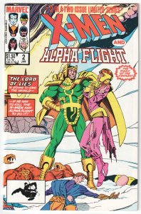 X-Men/Alpha Flight #1,  2 (1986) Complete set!