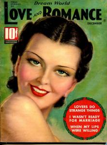 Dream World Love and Romance 12/1936-pin-up girl cover-Tchetchet-spicy-exotic-FN