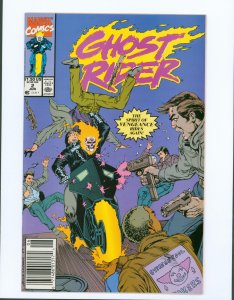Ghost Rider #2 Newsstand Edition (1990)