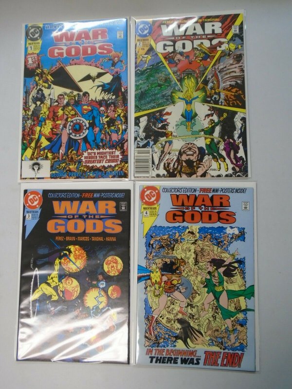 War of the Gods set 1-4 8.0 VF No poster in 2 1991