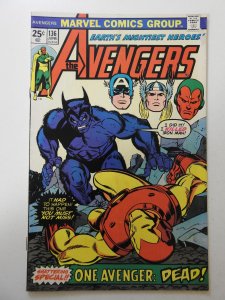 The Avengers #136 (1975) VG Condition tape pull fc