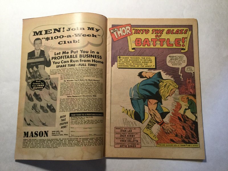 Journey Into Mystery 117 Fine Fn 6.0 Water Damaged Marvel