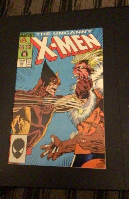 The Uncanny X-Men #222 (1987) Sabertooth vs. Wolvie 1st Polaris! NM- C’vill CERT