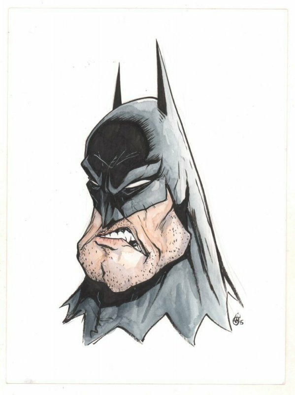 batman color drawing