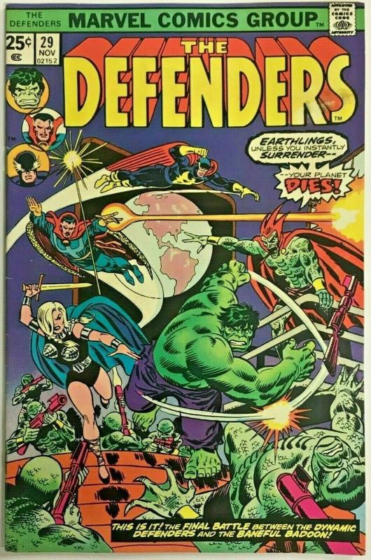 DEFENDERS#29  FN/VF 1975 MARVEL BRONZE AGE COMICS