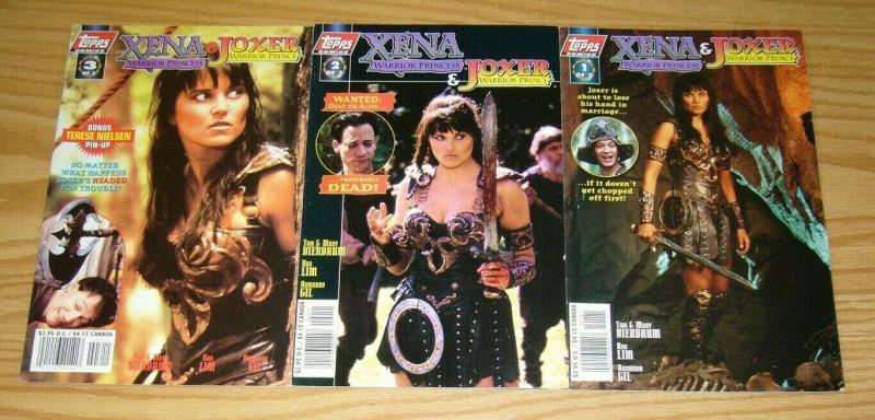 Xena Warrior Princess & Joxer #1-3 FN/VF complete series LUCY LAWLESS VARIANTS 2