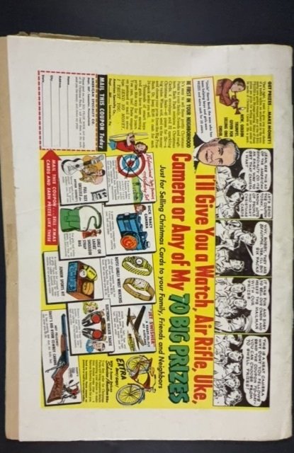 Three Stooges #2 (1953) DAMAGED tape inside cover