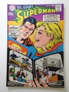 Superman #212 (1969) Solid Squarebound Spine! VF+ Condition!