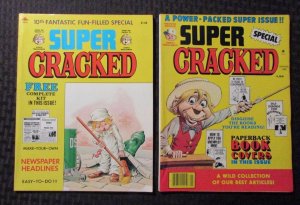 1977 SUPER CRACKED Magazine #10 FVF #13 FN+ Complete Dell Humor LOT of 2