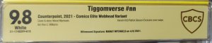 Tiggomverse #nn CBCS 9.8 Venom #33 Variant LTD 250 Signed Marat Mychaels