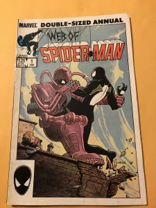 Web of Spider-Man Annual #1 : Marvel 1985 Fn; Charles Vess cover; Black Costume