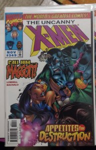 UNCANNY X-MEN #349 1997 MARVEL DISNEY call him maggott