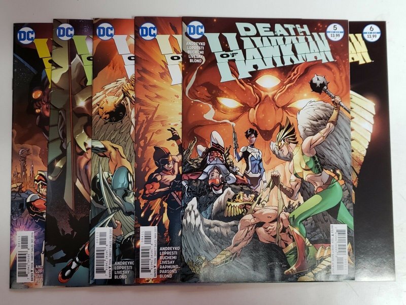 Death of Hawkman (DC 2016) #1,2,3,4,5,6 SET | Marc Andreyko Aaron Lopresti 