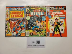 3 Marvel Premiere Marvel Comic Books #29 34 56 Dominic Fortune 28 TJ7