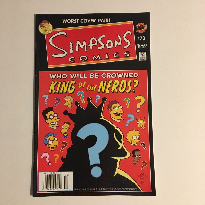 Simpsons Comics #73 #211 #212 Lot Bongo Comics 2002 Bart Homer Simpson 