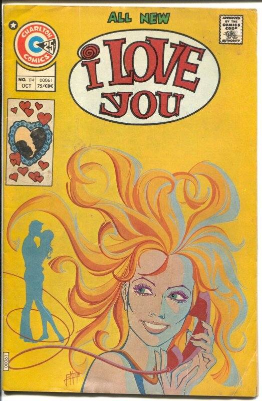 I Love You #114 1975-Charlton-Cappello art-psychedelic cover-puzzle page-VG/FN