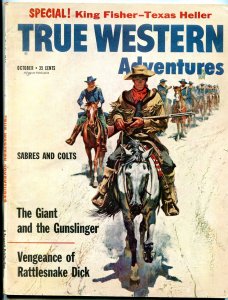 MAG: True Western Adventures Magazine October 1960- Rattlesnake Dick VG