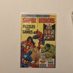 Super Heroes Puzzles And Games Very Fine Vf 8.0 Marvel General Mills 1979