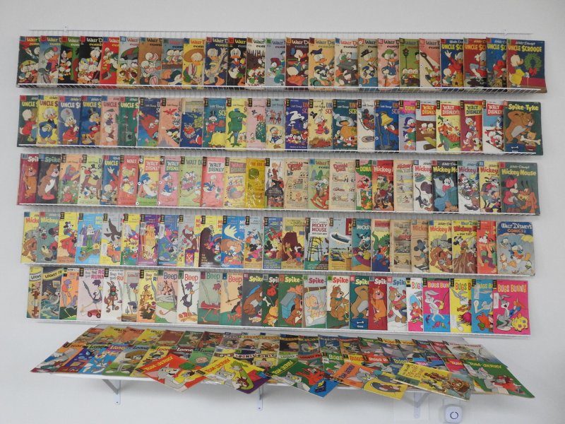 Huge Lot of 160+ Comics W/ Bugs Bunny, Mickey Mouse, Tom and Jerry +More!