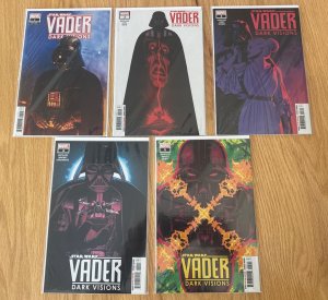 Star Wars Vader Dark Visions 1-5 Complete Marvel 2 3 4  Set Lot Variant 1 NM