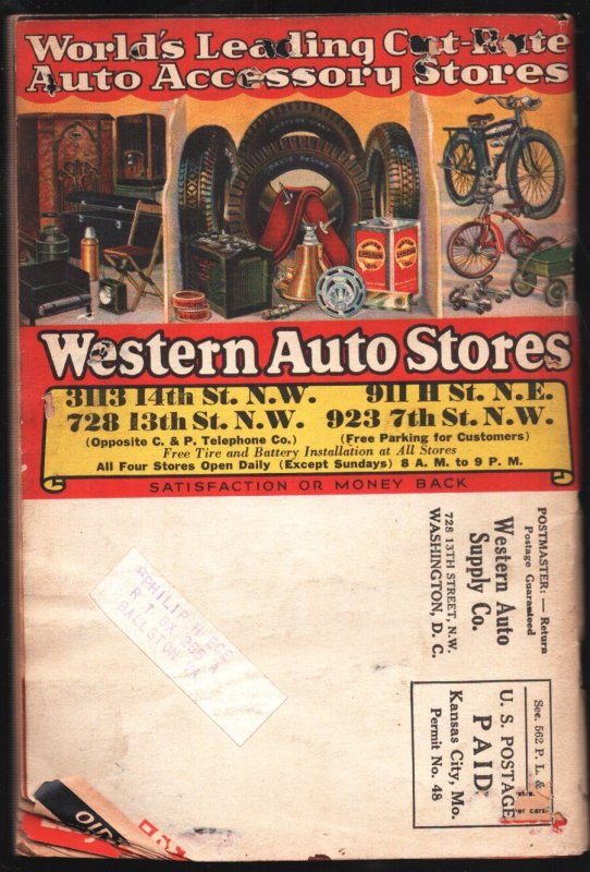 Auto Owners' Thrift Book 1936-Radios-sporting goods-hardware-About 100 pages