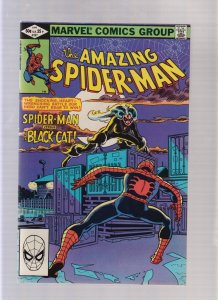 AMAZING SPIDER-MAN #227 - DIRECT EDITION -  BLACK CAT (8.5) 1982