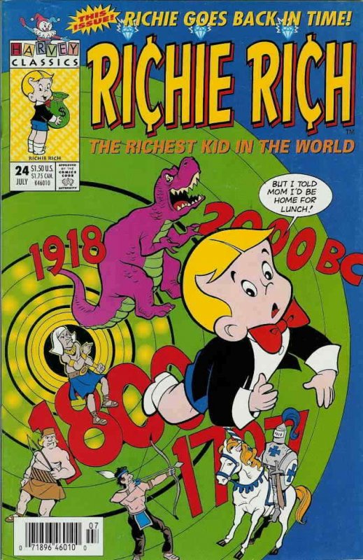 Richie Rich (2nd Series) #24 (Newsstand) FN; Harvey | save on shipping - details 