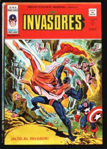 Los Invasores #10 1973- Submariner-Captain America- Spanish Edition-FN/VF