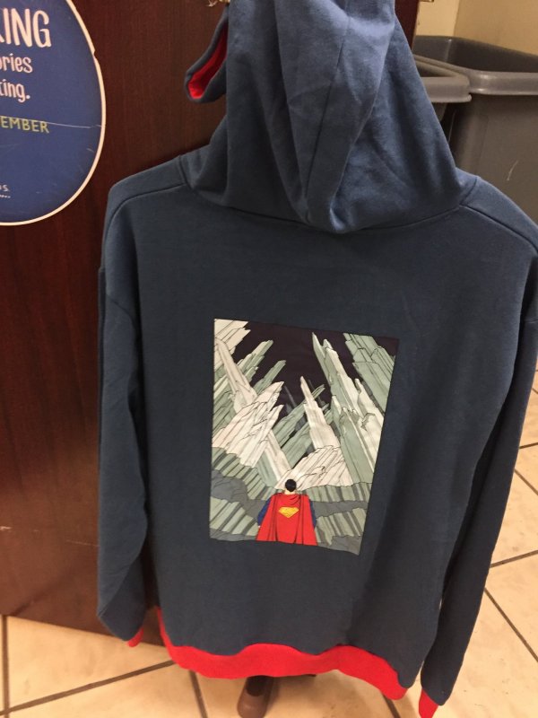 Superman Fortress of Solitude Hoodie 2XL