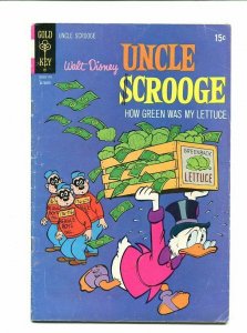 UNCLE SCROOGE #95-1970-GREENBACK LETTUCE VG