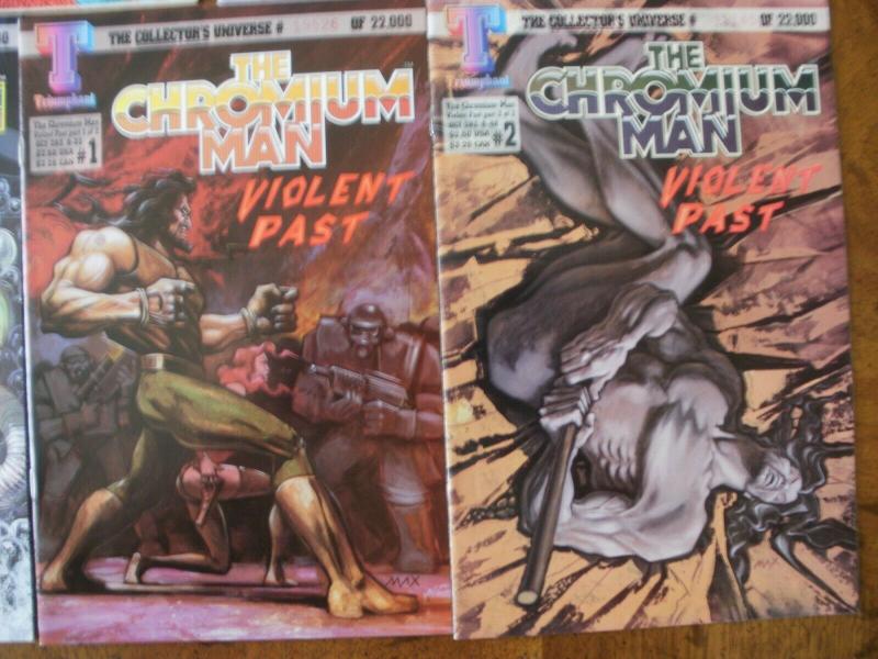 5 Comic: ATLANTIS CHRONICLES #1(Deluge) #3 (Youth) THE CHROMIUM MAN #0 #1 #2
