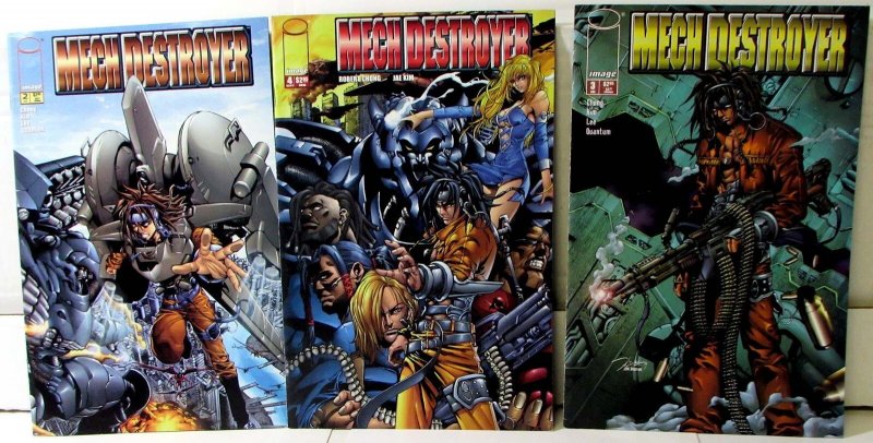 Mech Destroyer Lot of 3 #2, 3, 4 (2001) Image Comics 1st Print Comic Books
