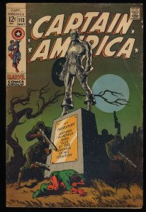Captain America #113 Classic Steranko Cover!