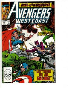 Lot Of 11 West Coast Avengers Marvel Comics # 7 9 42 44 45 47 48 49 54 55(2) JF3