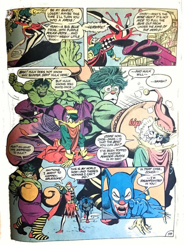 Monstrously Huge! DC SPECIAL SERIES #27 BATMAN VS HULK (1981) 10 x 13 Amazing!