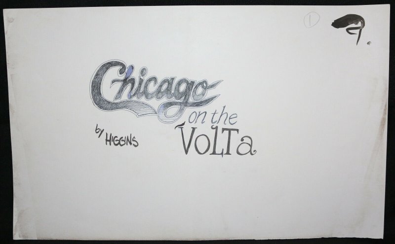 Chicago on the Volta Title Art Newspaper Gag - Signed art by Jack Higgins