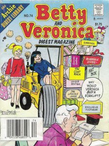 Betty and Veronica Digest Magazine #74 (Newsstand) VG ; Archie | low grade comic