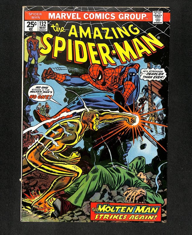 Amazing Spider-Man #132 Molten Man!