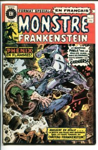 MONSTERS DE FRANKENSTEIN #17-1970'S-EDITIONS HERITAGE-HORROR-FRENCH LANGUAGE-vg