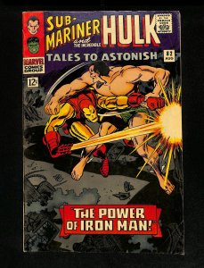 Tales To Astonish #82 Sub-Mariner and the Hulk! Iron Man!