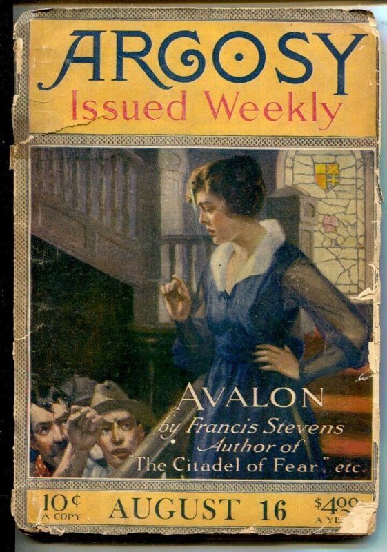 Argosy 8/16/1919-Isle of Drums by J. Allan Dunn-Avalon Part I by Frances ...